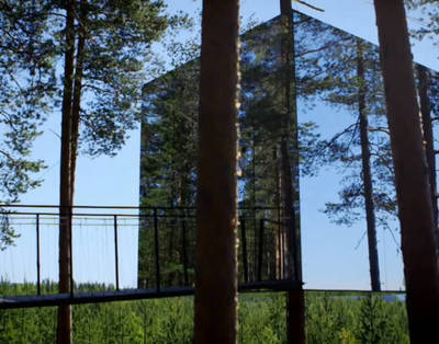40岁大叔森林造房,用镜子打造的房子,与周边环境完美融合!